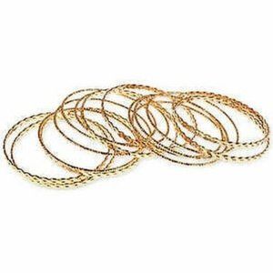 STYLE and Co Gold-Tone 15-PC. Set Woven and Textured Bangle Bracelets